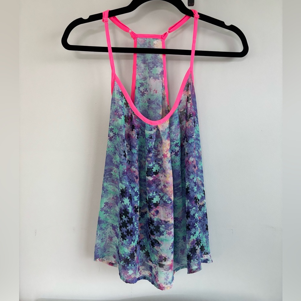 Princess Vera Wang Neon Sheer Tank Top